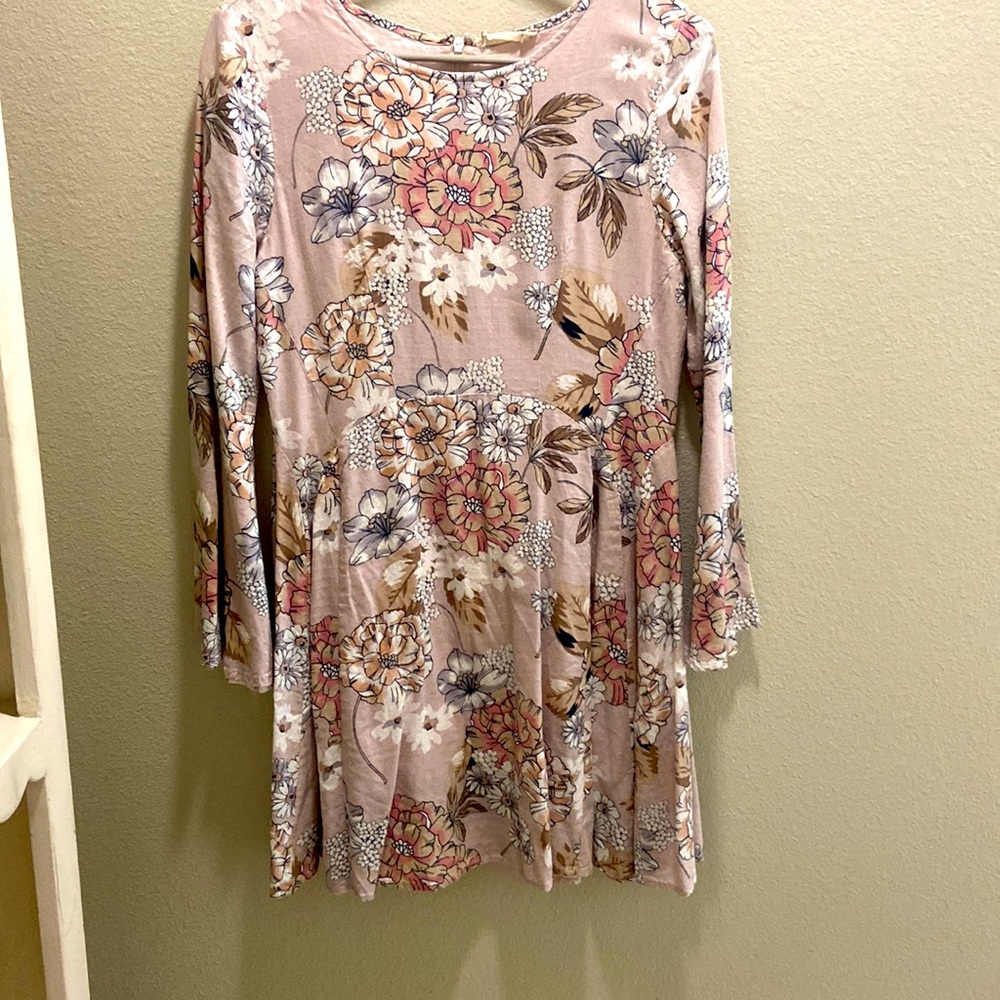 Pink flower dress
